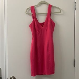 Hot pink dress